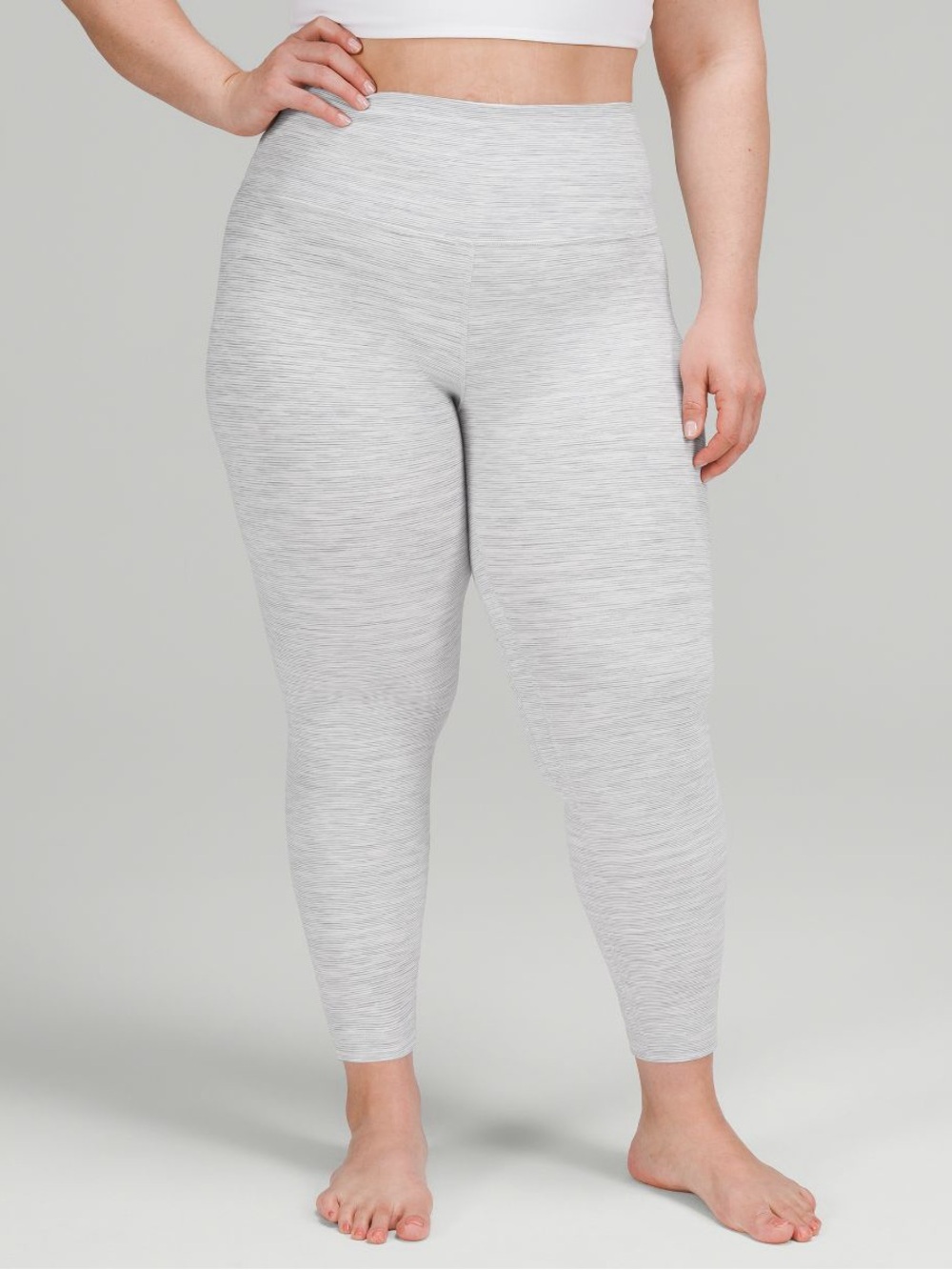 Lululemon Align High rise leggings 25” - light grey marbled space dye
